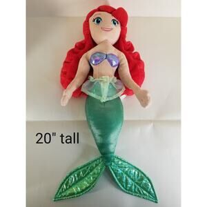 DISNEY Princess 20” Plush Doll The Little Mermaid Ariel